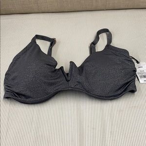 Shade & Shore Lightly Lined V-Wire Bikini Top 36DD